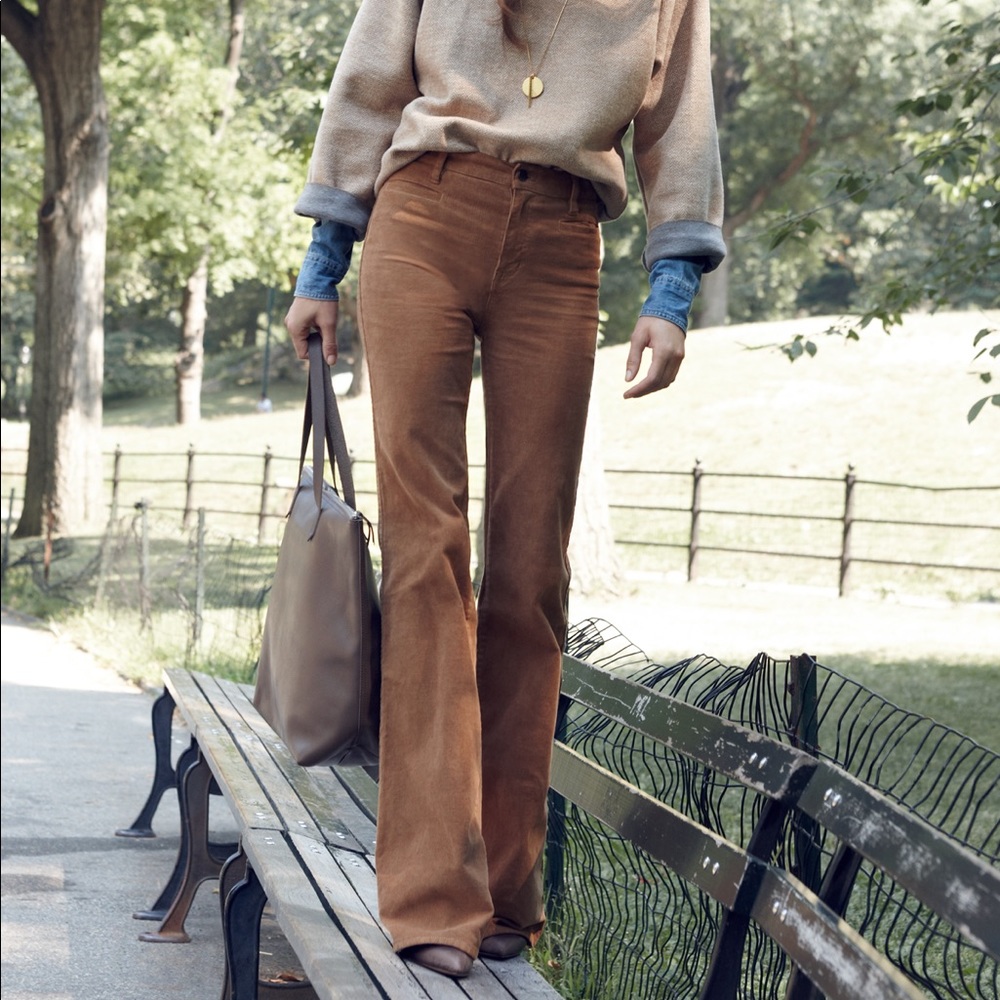 J Brand Love Story Brown Cord Flare 70’s Chic